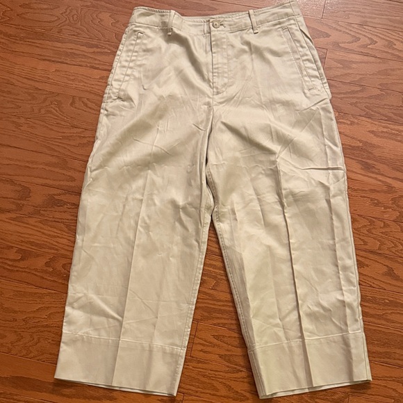 Wide leg high rise crop pant - Picture 1 of 6